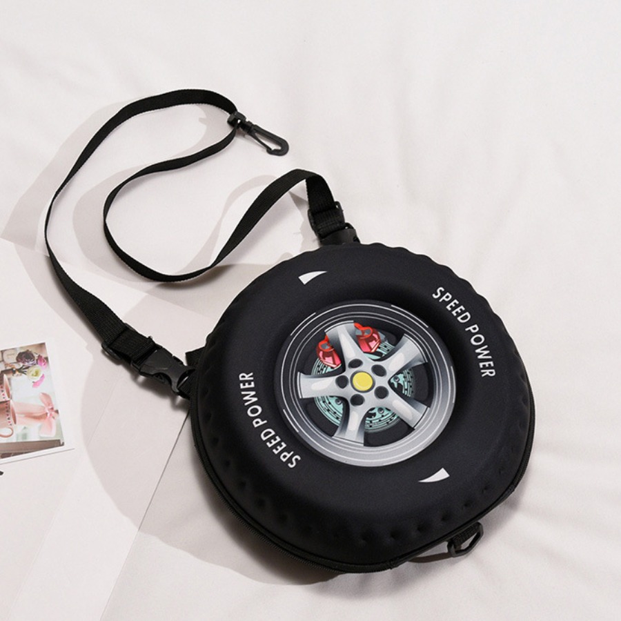 

lovely Street Tyre Black Crossbody Bag