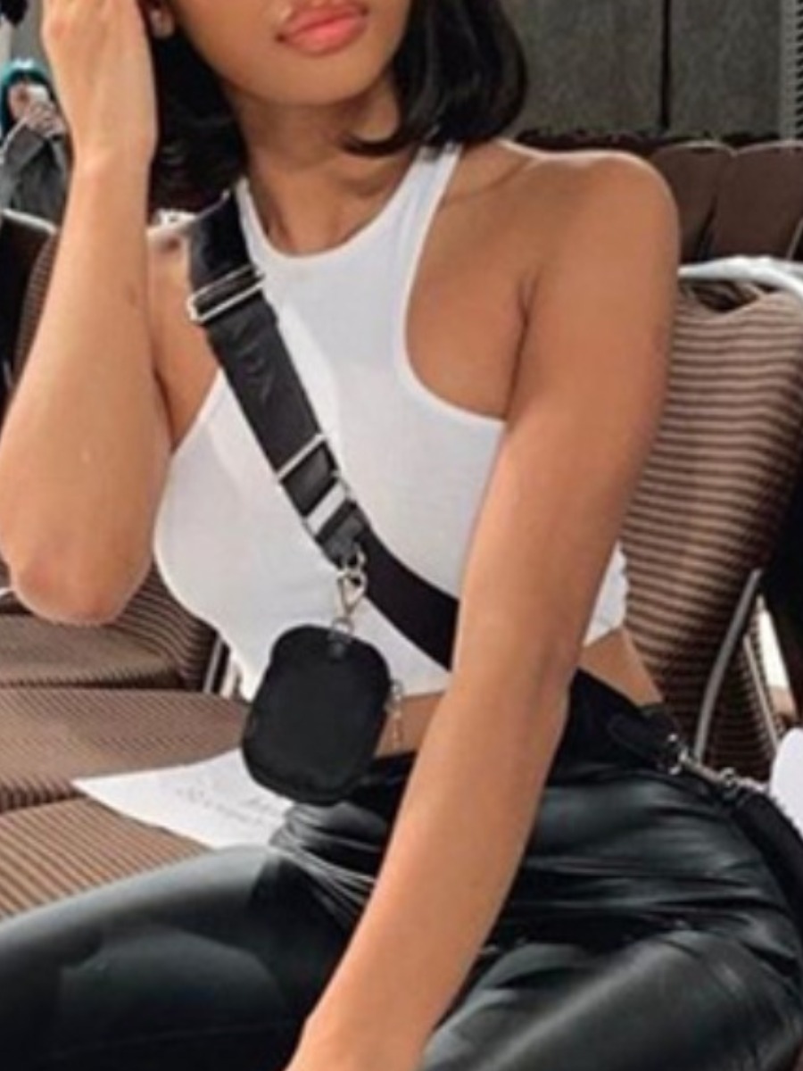 

lovely Sexy Basic Skinny White Camisole