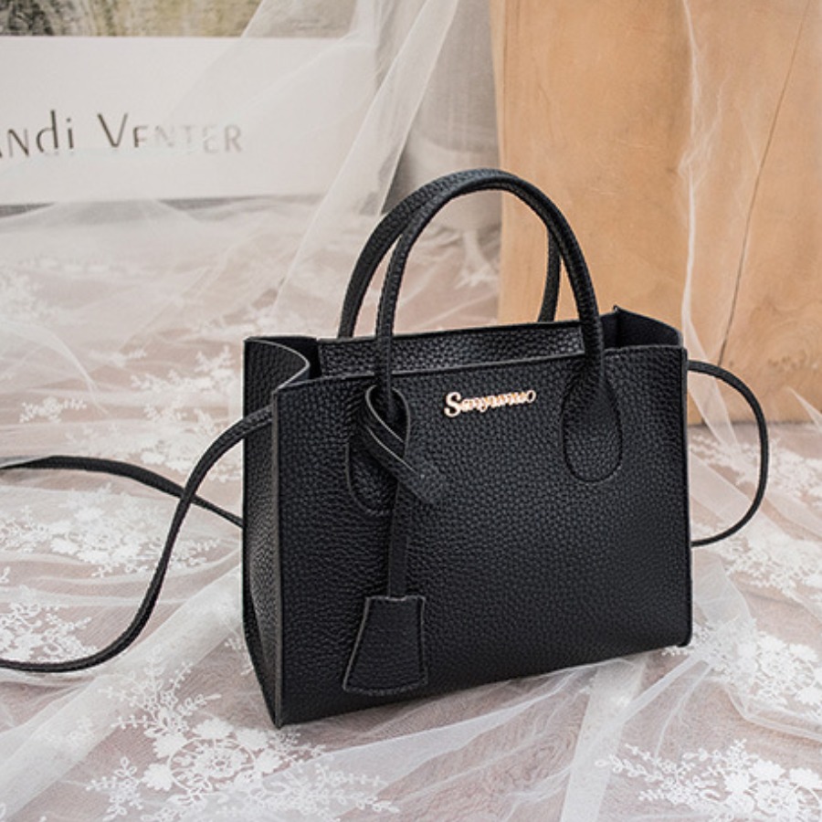 

lovely Casual Basic Black Messenger Bag