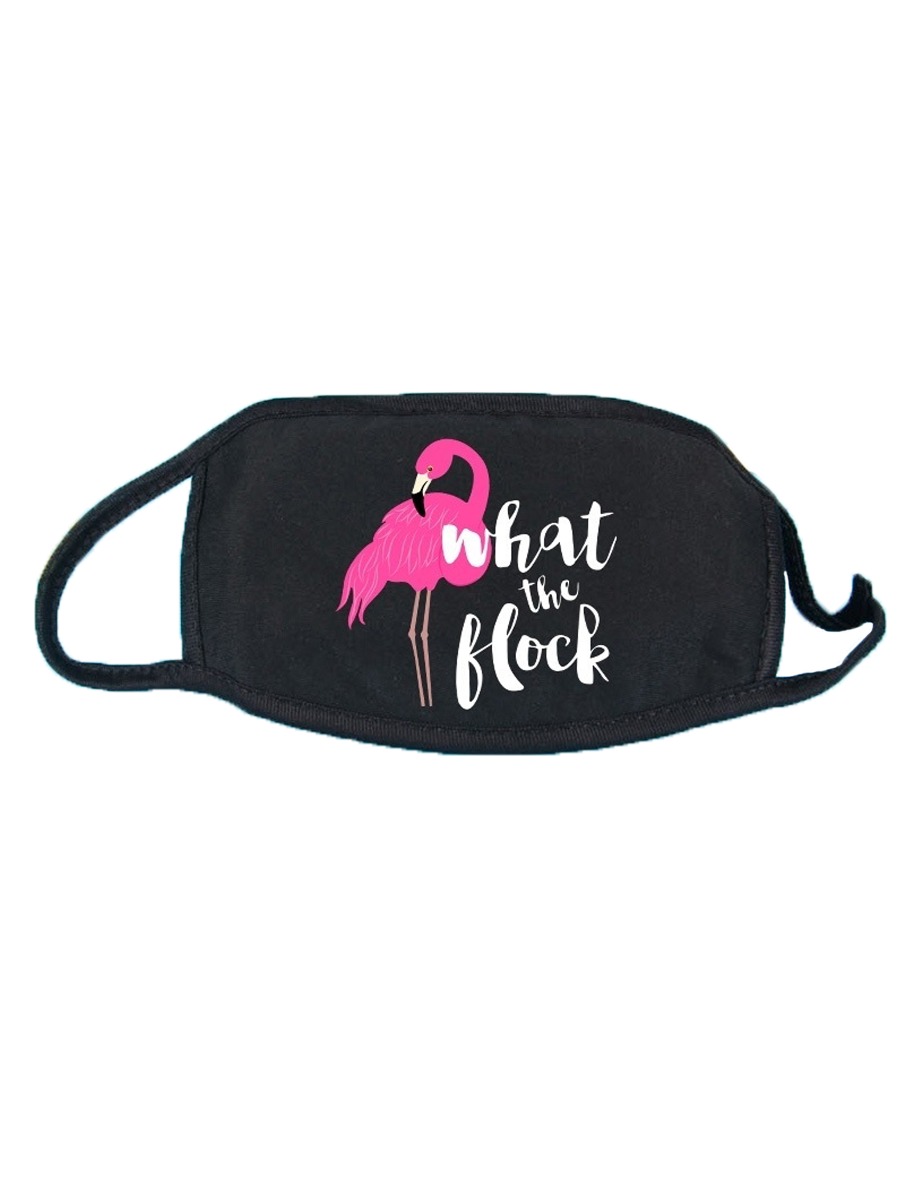 

lovely Letter Print Pitch-black Face Mask