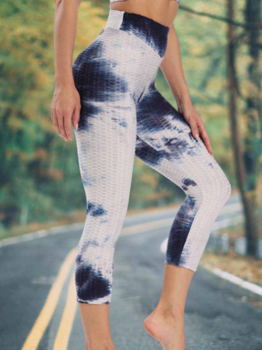 

lovely Sportswear Tie-dye Blue Pants