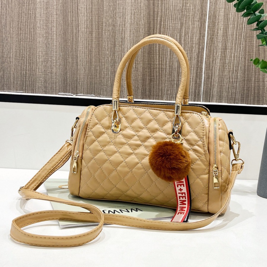 

lovely Stylish Zipper Design Khaki Crossbody Bag