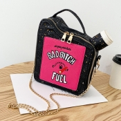 Lovely Chic Letter Print Black Crossbody Bags