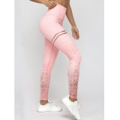 lovely Sportswear Print Skinny Pink Pants