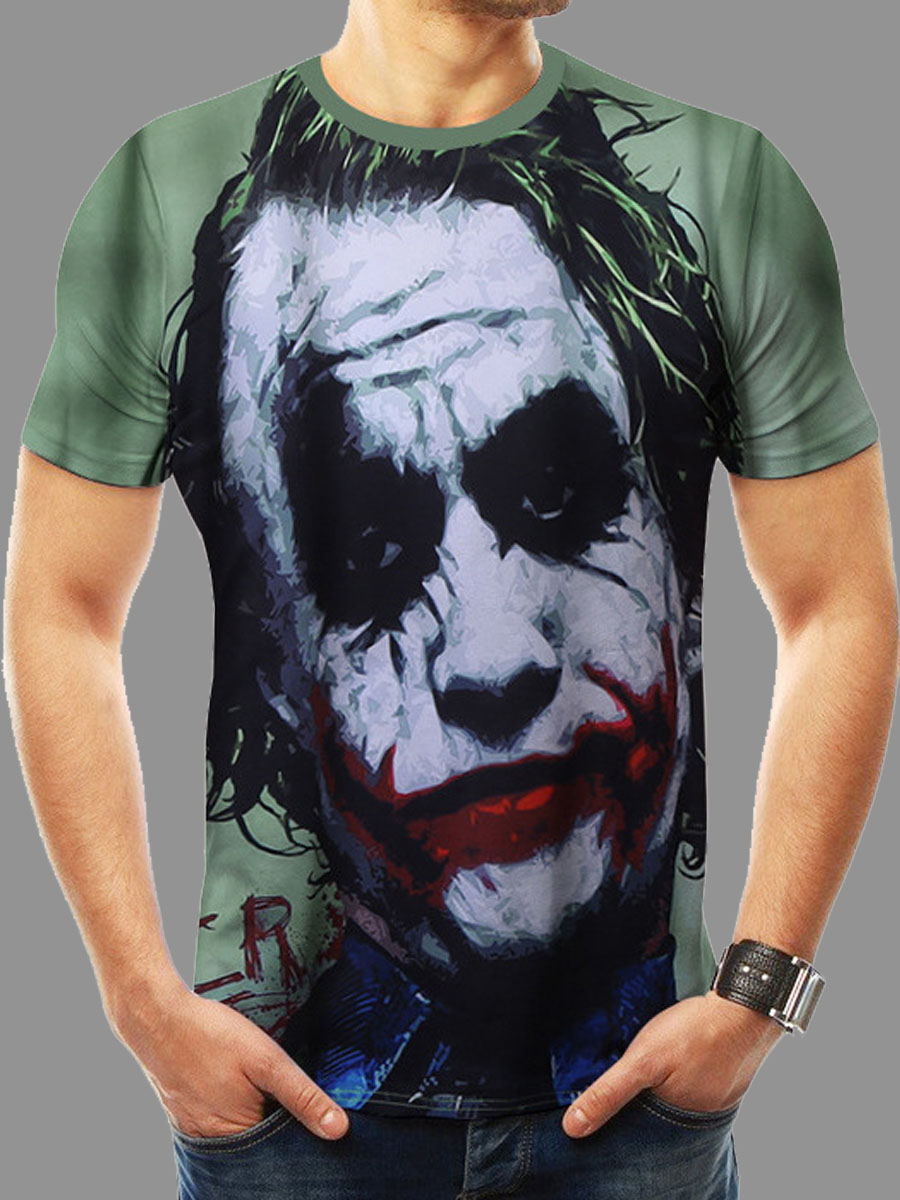 

Men lovely Street O Neck Print Dark Grey T-shirt