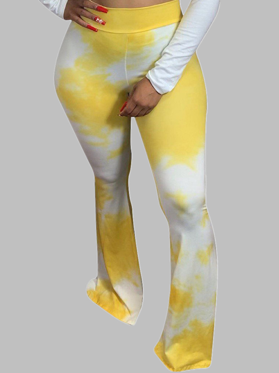

lovely Trendy Tie-dye Black Pants