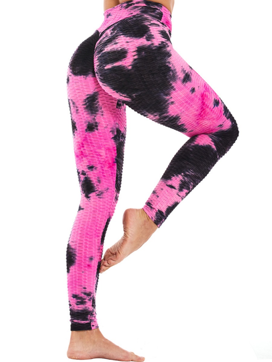 

lovely Sportswear Tie-dye Pink Pants