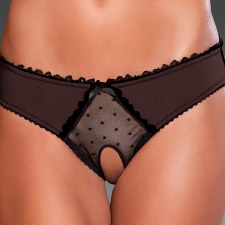

lovely Sexy Lace See-through Black Panties