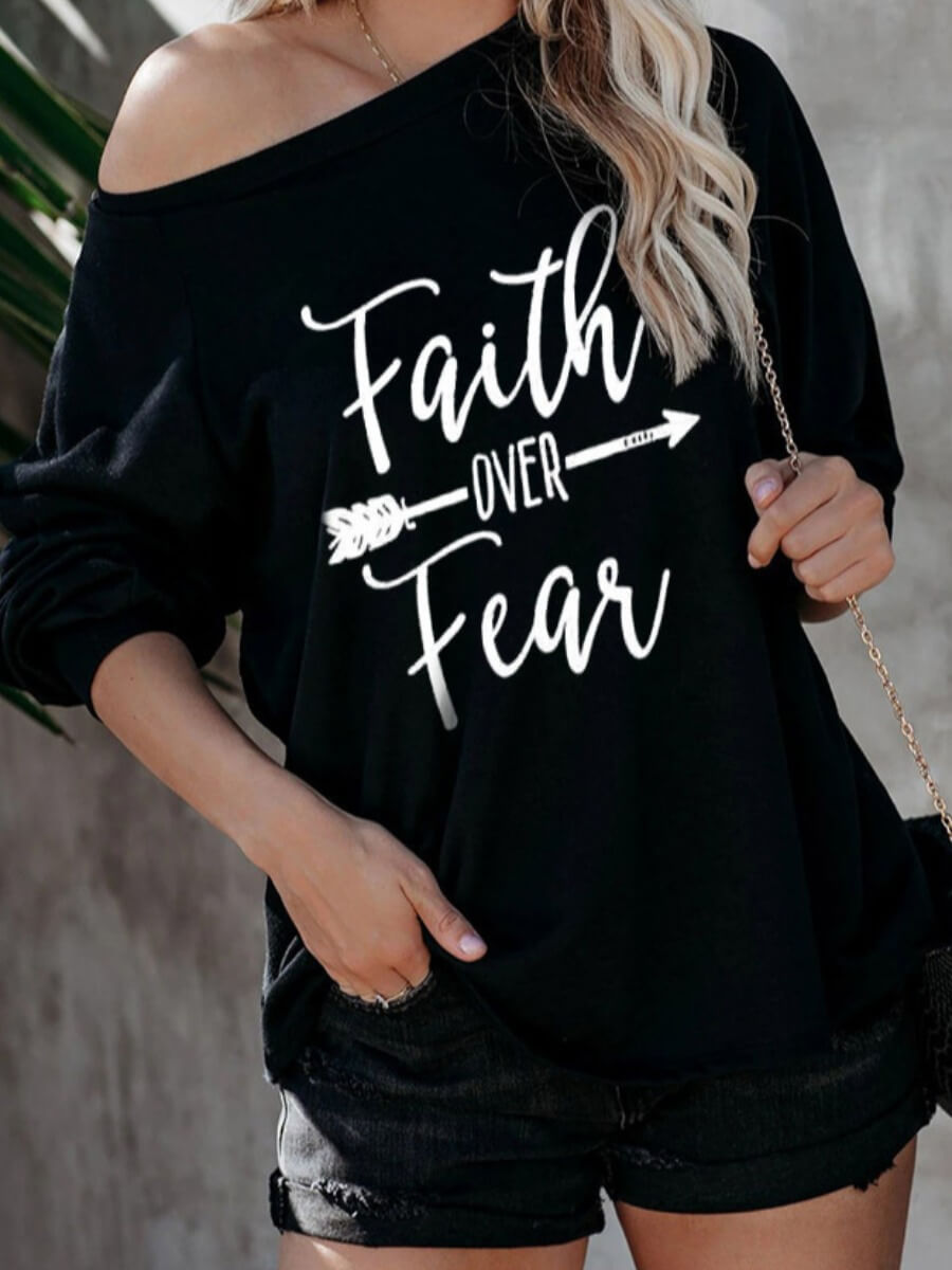 

Lovely Casual Letter Print Black T-shirt