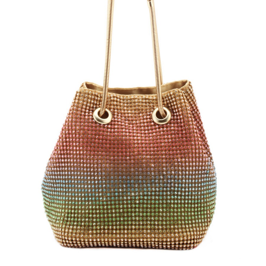 

lovely Chic Rhinestone Decorative Multicolor Crossbody Bag, Multi