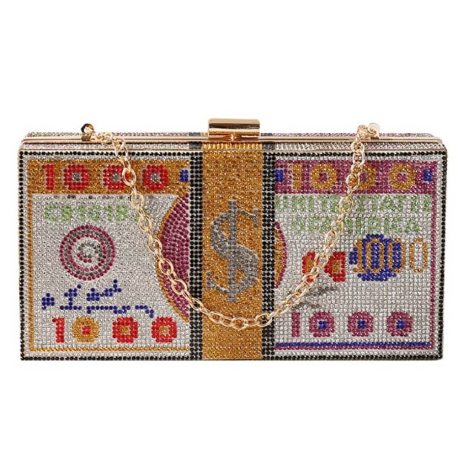 

Lovely Euramerican Chain Strap Multicolor Crossbody Bag, Multi