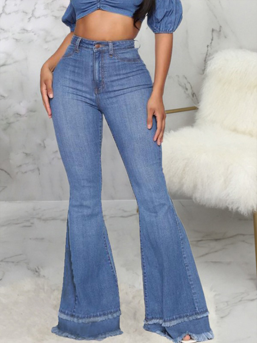 

lovely Vintage Flared Blue Jeans