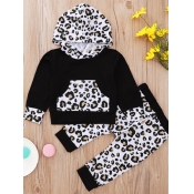 lovely Sportswear Hooded Collar Print Patchwork Bl