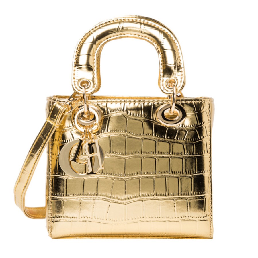 

lovely Trendy Gold Messenger Bag