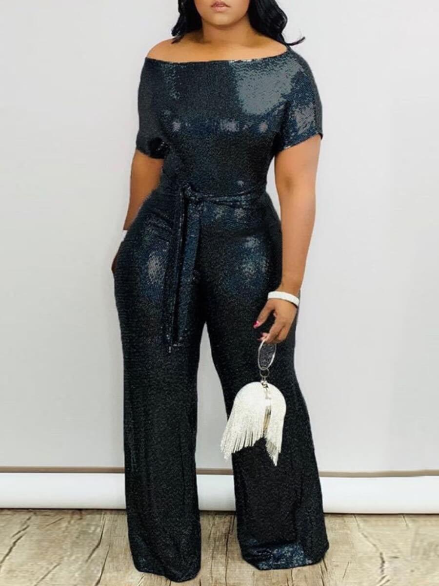 

lovely Trendy Print Black One-piece Jumpsuit