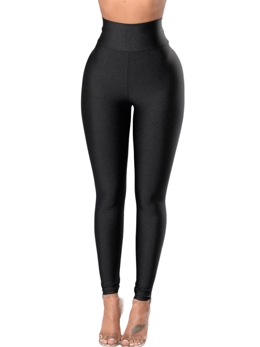 

lovely Sportswear Basic Skinny Black Leggings