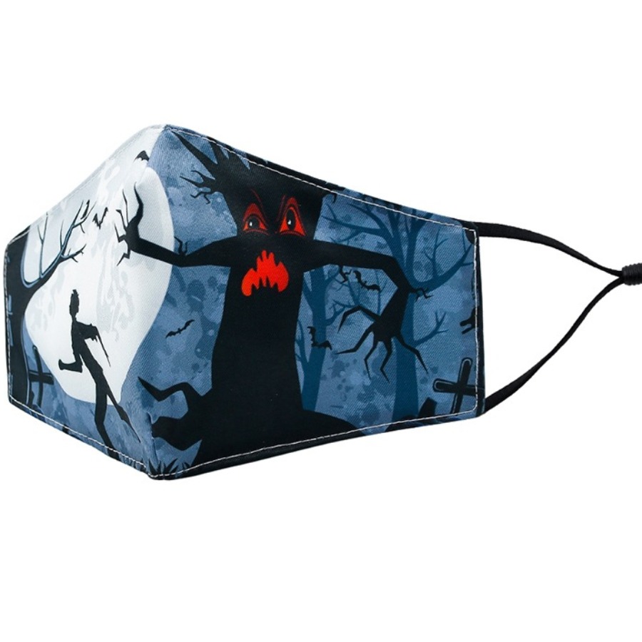 lovely Print Black Face Mask