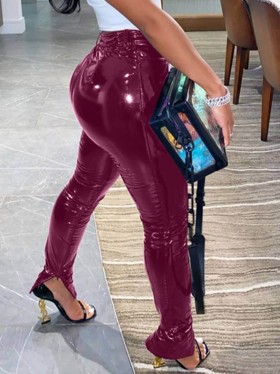 

LW Stylish Heap Skinny Wine Red Pants
