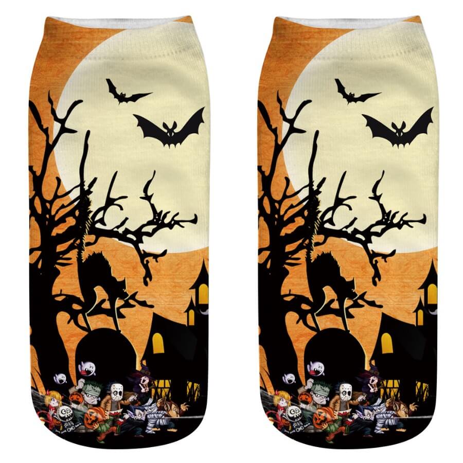 

Lovely Chic Print Yellow Socks(One Side Print