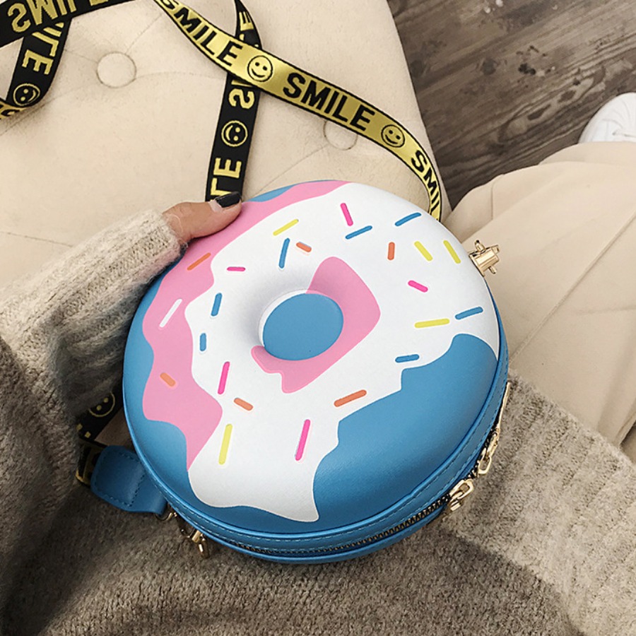 

lovely Chic Doughnut Blue Crossbody Bag