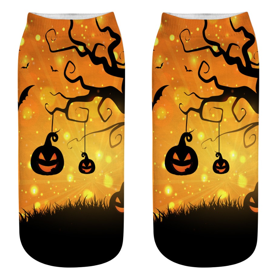 

lovely Chic Print Jacinth Socks(One Side Print