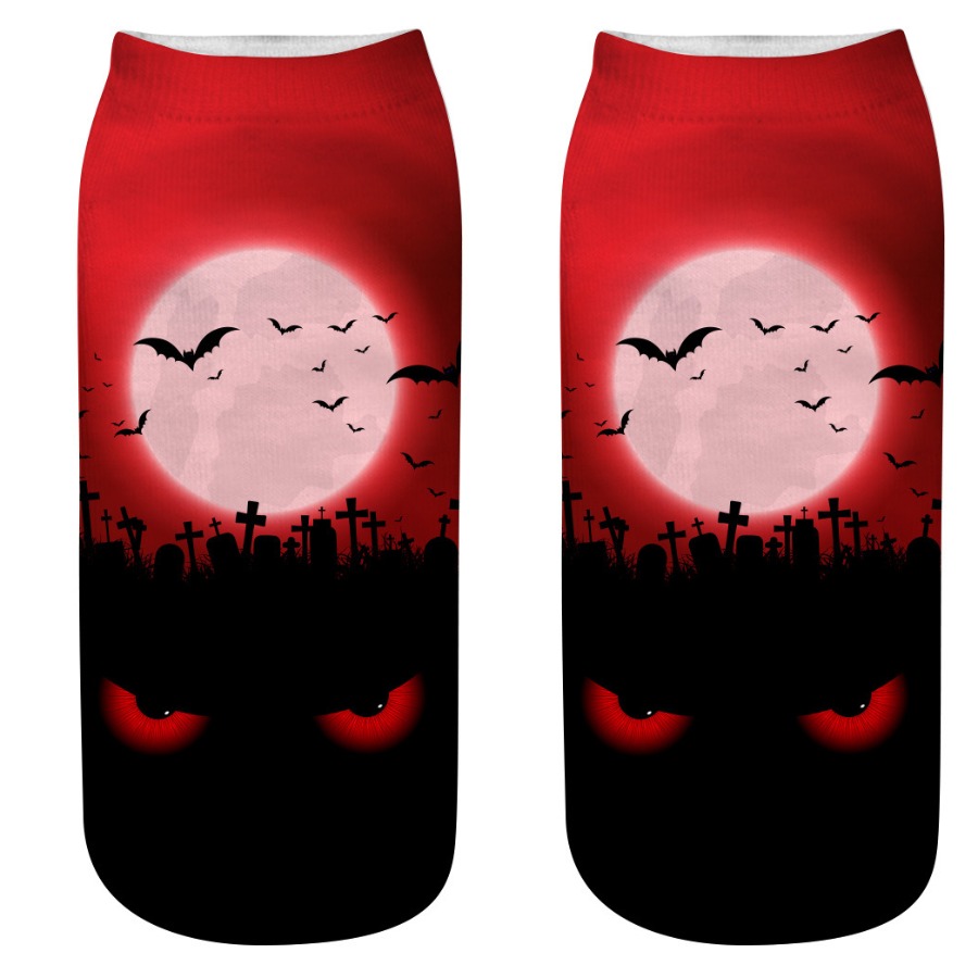 

lovely Chic Print Red Socks(One Side Print