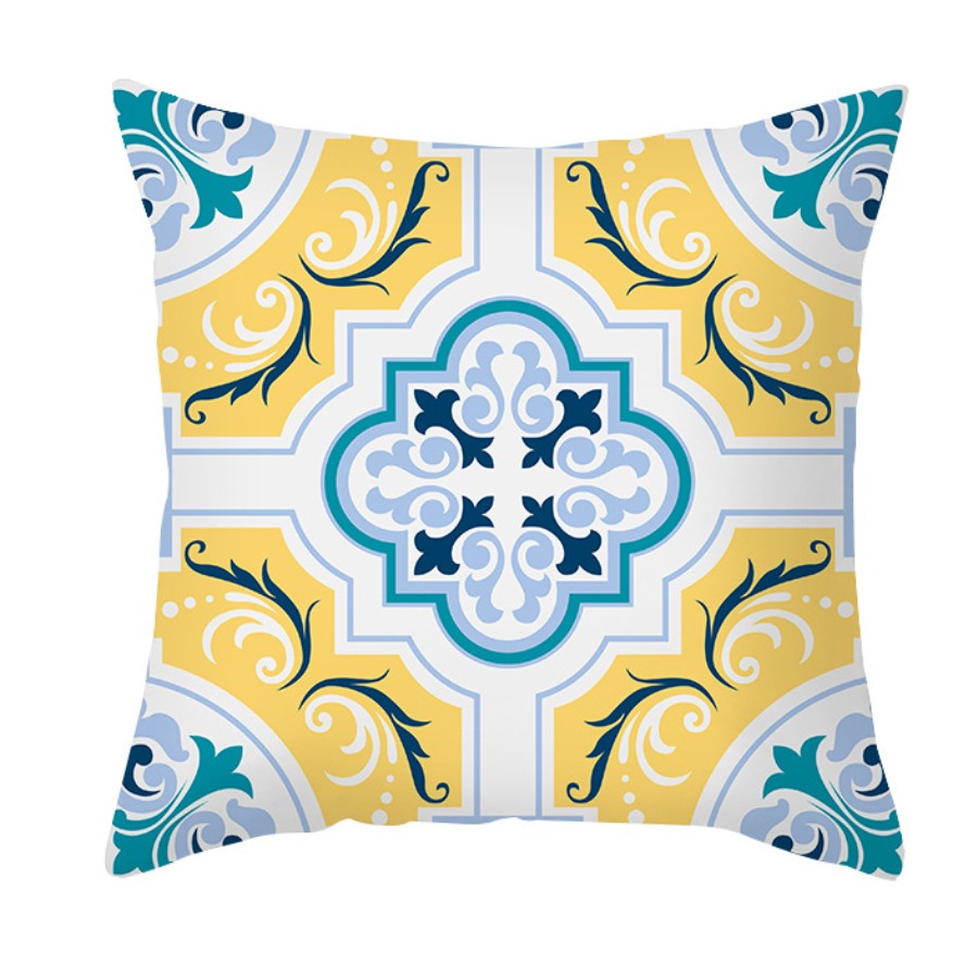 

lovely Casual Print Yellow Decorative Pillow Case