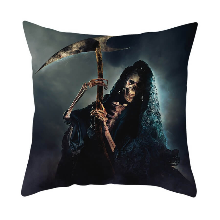 

Lovely Stylish Print Pitch-black Decorative Pillow Case