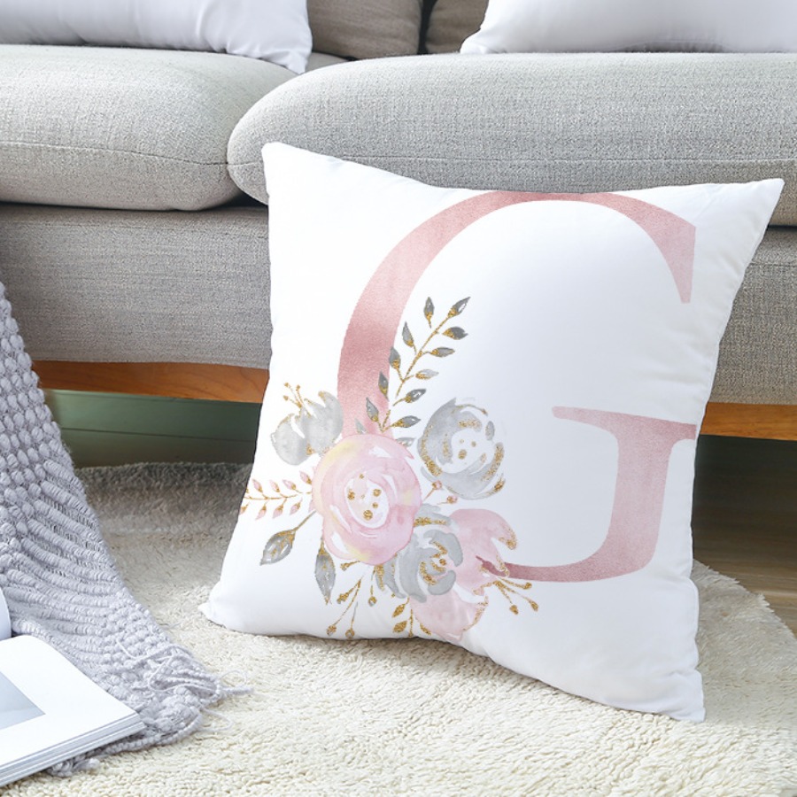 

lovely Cosy Print Dusty Pink Decorative Pillow Case