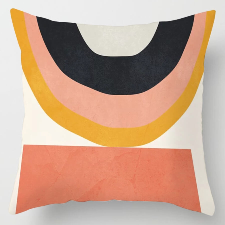 

Lovely Cosy Print Multicolor Decorative Pillow Case, Multi