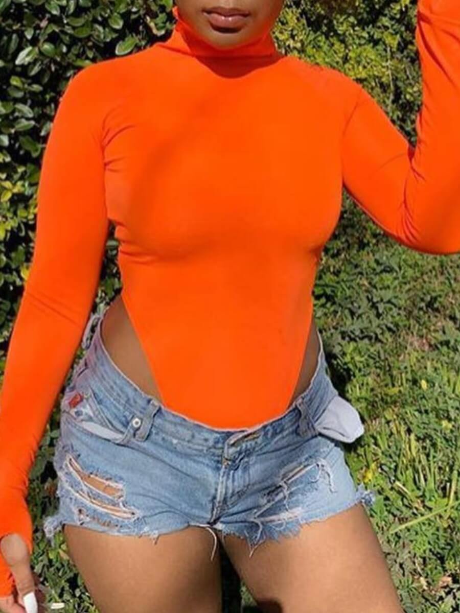 

Lovely Sexy Basic Skinny Croci Bodysuit