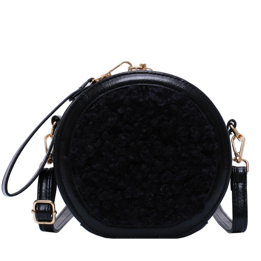 lovely Casual Basic Black Crossbody Bag