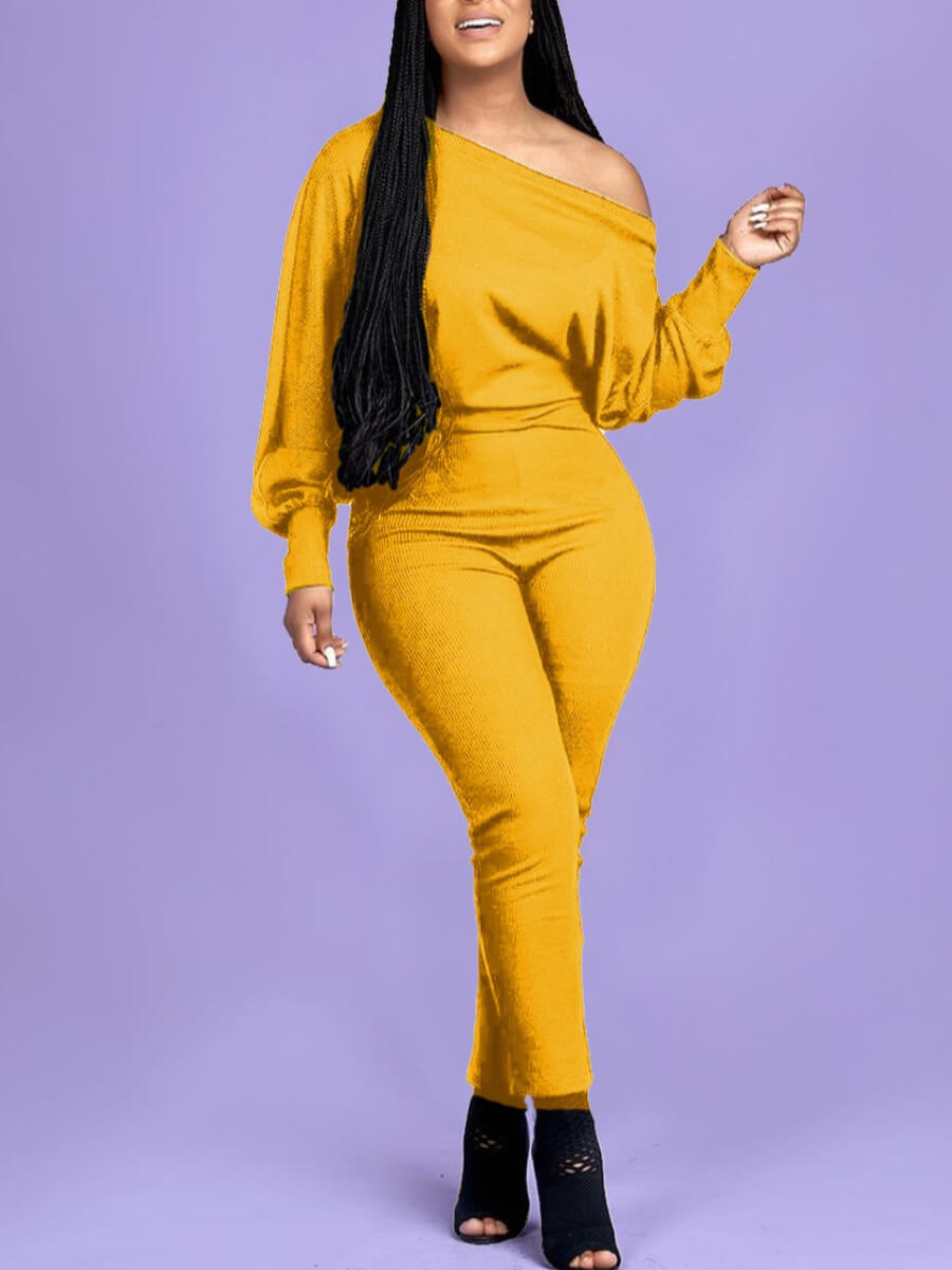 lovely Leisure Basic Yellow One-piece Jumpsuit