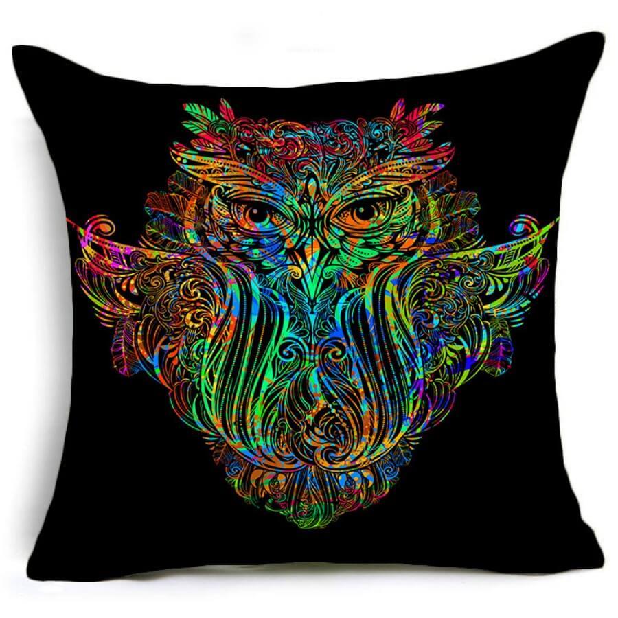 

Lovely Stylish Print Multicolor Decorative Pillow Case, Multi