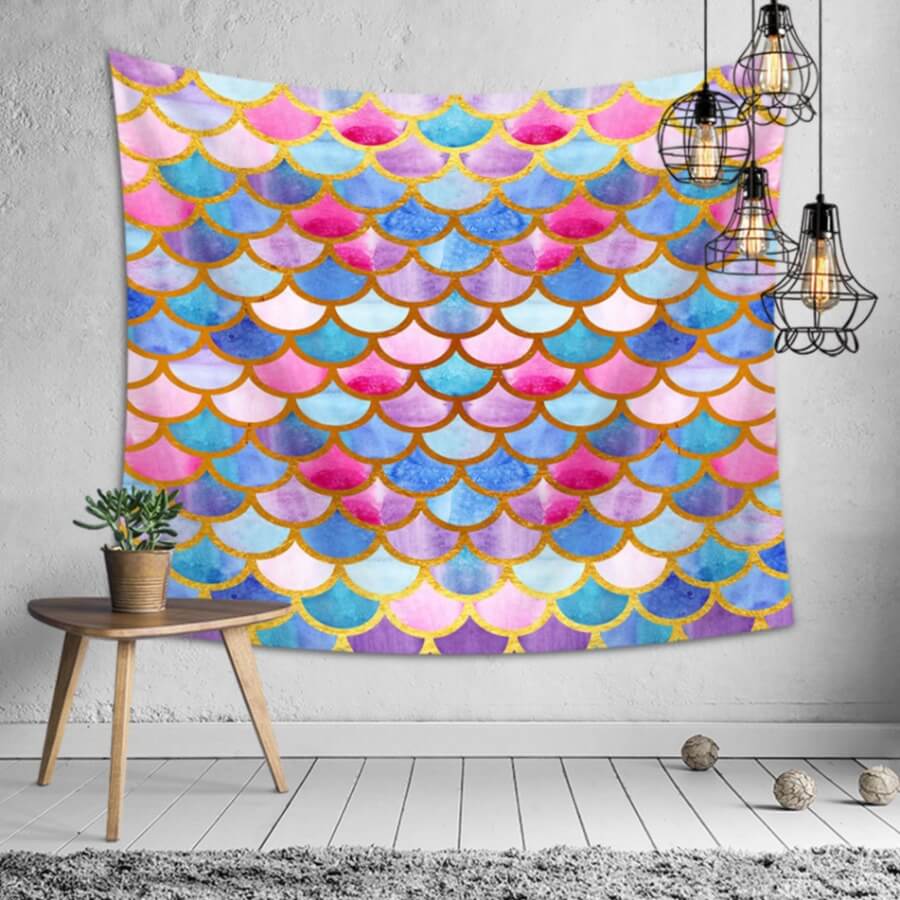 

Lovely Stylish Scale Multicolor Table Linens, Multi
