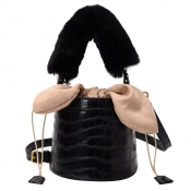 lovely Chic Black Crossbody Bag