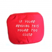 Lovely Letter Print Red Face Mask