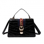 lovely Chic Patchwork Black Crossbody Bag