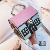 LW Chic Patchwork Beige Crossbody Bag