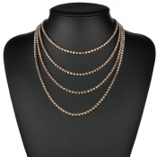 lovely Stylish Multilayer Gold Necklace