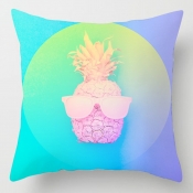 Lovely Cosy Print Multicolor Decorative Pillow Cas