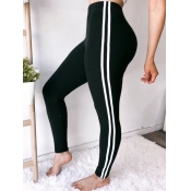 Lovely Street Patchwork Black Leggings