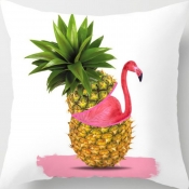 Lovely Cosy Pineapple Print Yellow Decorative Pill