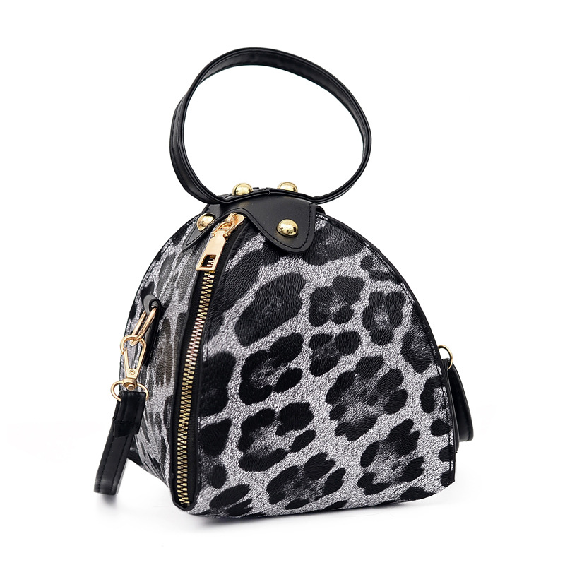 

Lovely Trendy Leopard Print Grey Crossbody Bag
