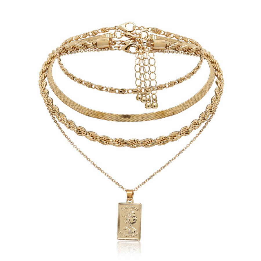 LW Trendy Gold Necklace