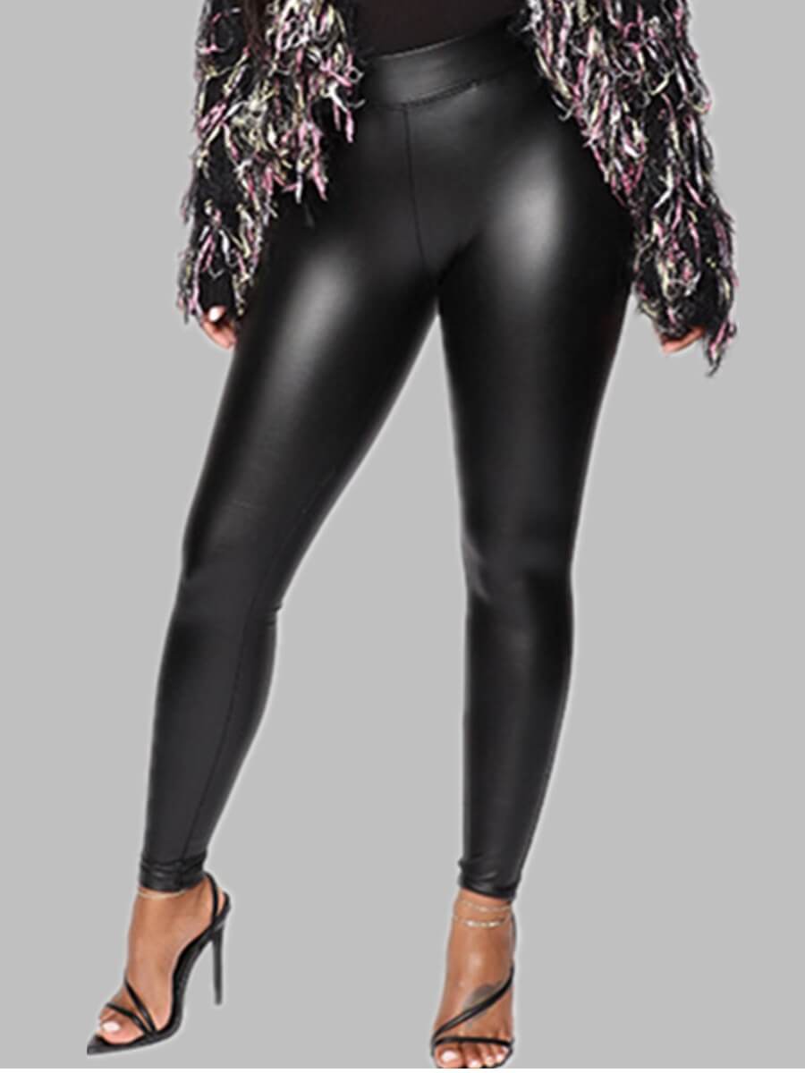Lovely Casual Basic Skinny Black Pants