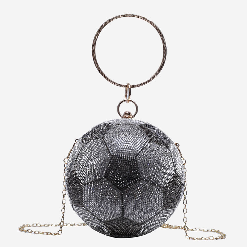 

Lovely Chic Chain Strap Silver Crossbody Bag