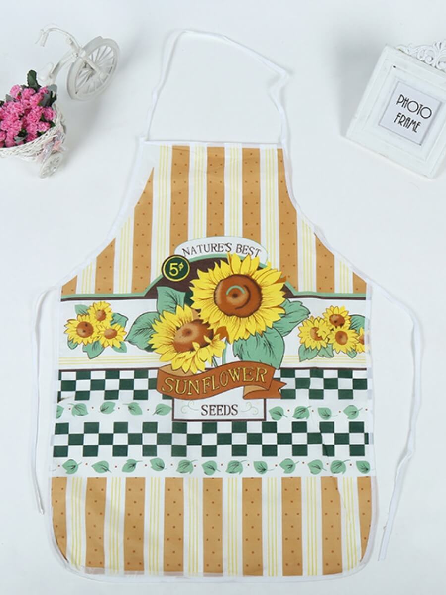 

Lovely Chic Print Yellow Aprons