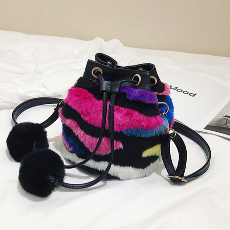 

Lovely Trendy Patchwork Multicolor Crossbody Bag, Multi