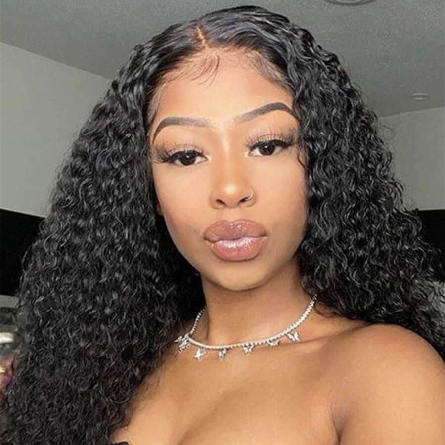

Lovely Trendy Long Curly Black Wigs
